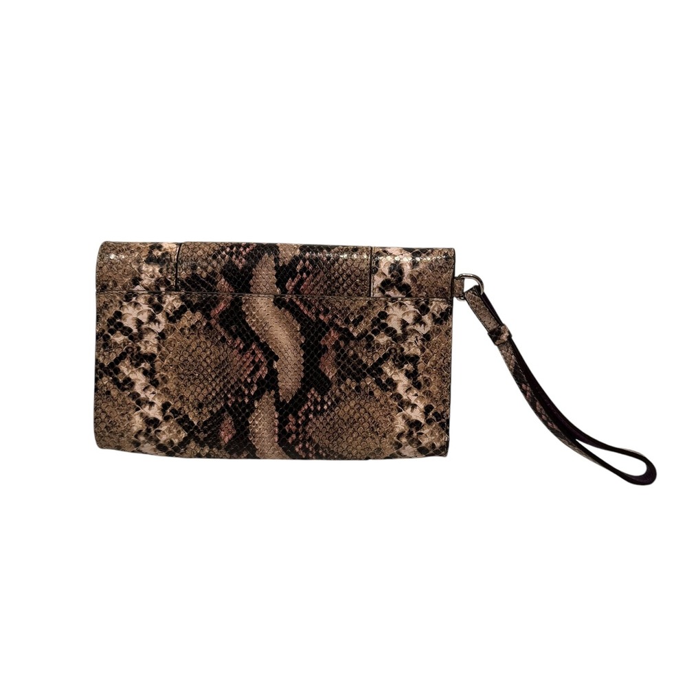 Massimo Dutti Women's Animal Print Python Wrist Strap Purse Bag - Picture 2 of 6